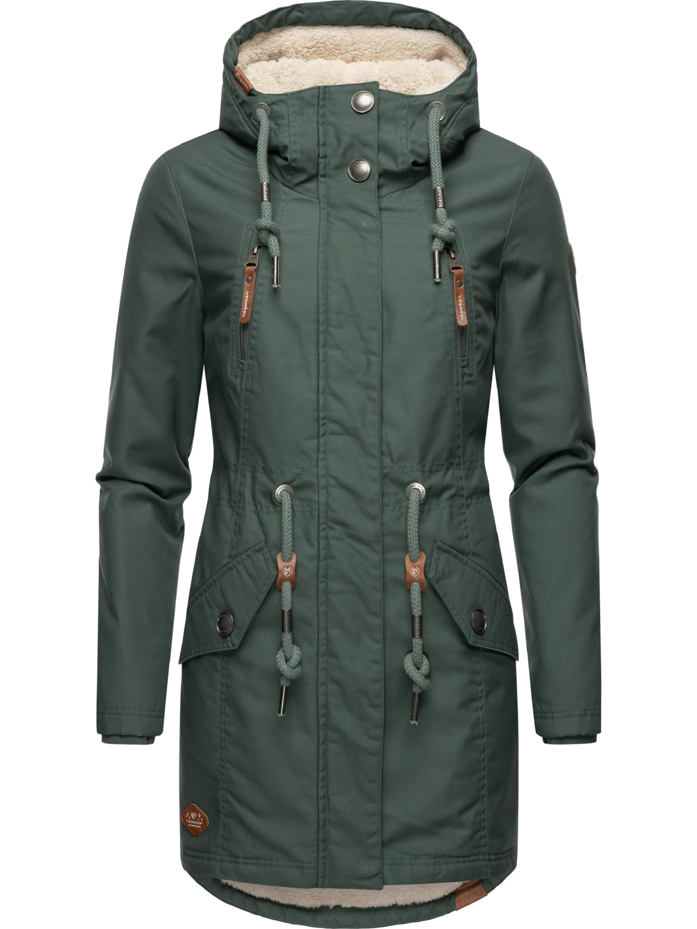 Parka d’hiver 'Elsie' Ragwear en vert : devant