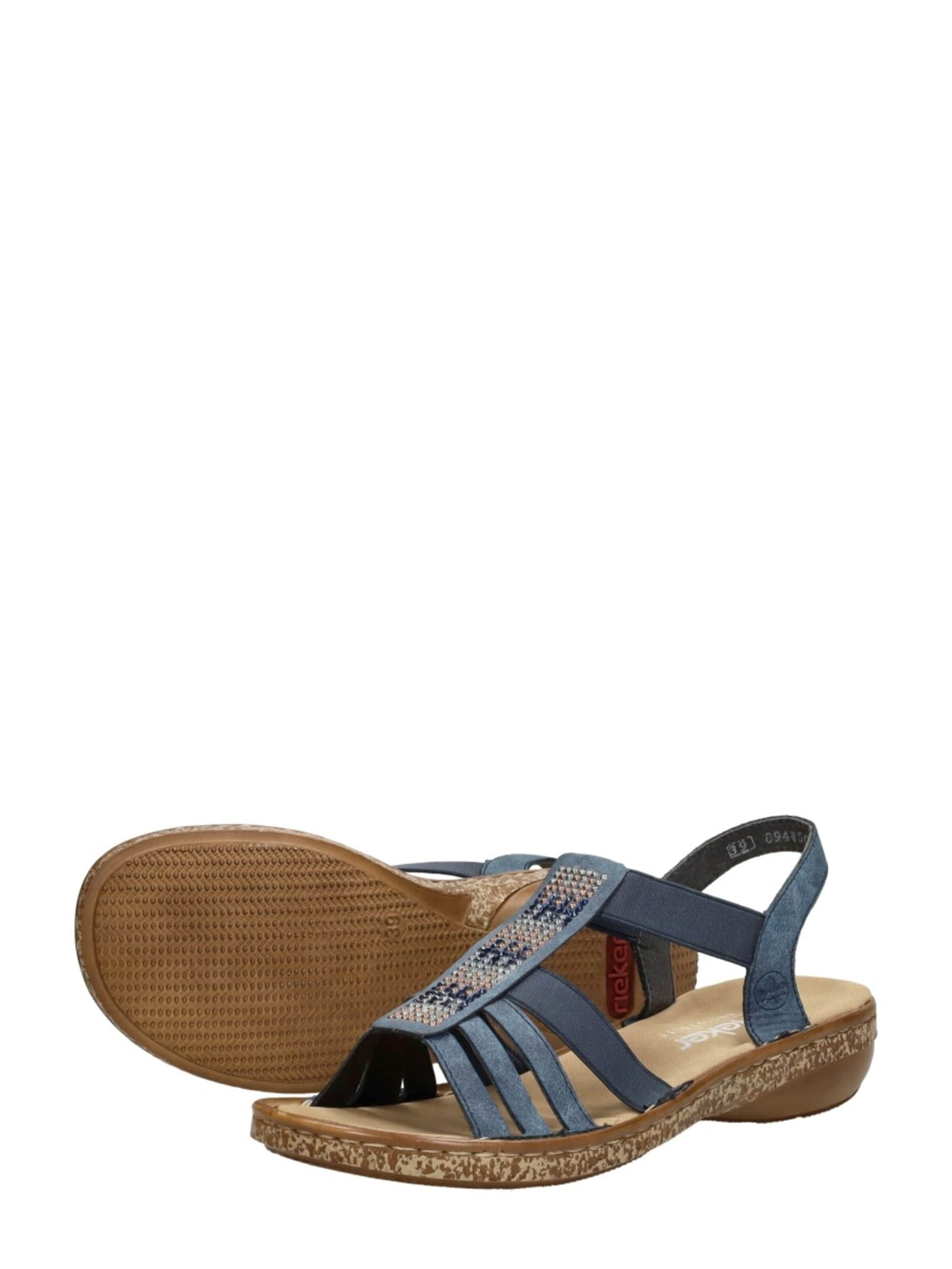 Rieker Sandaal 'Sandalen Plat' in Blauw