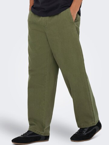 Regular Pantalon 'ONSTIMES' Only & Sons en vert