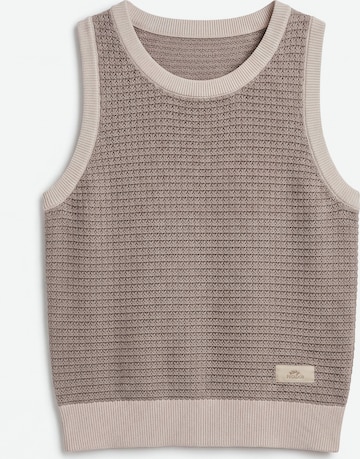 Pegador - Top de punto 'Parma' en gris: frente