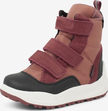WODEN Snow Boots 'Adrian' in Pink: front