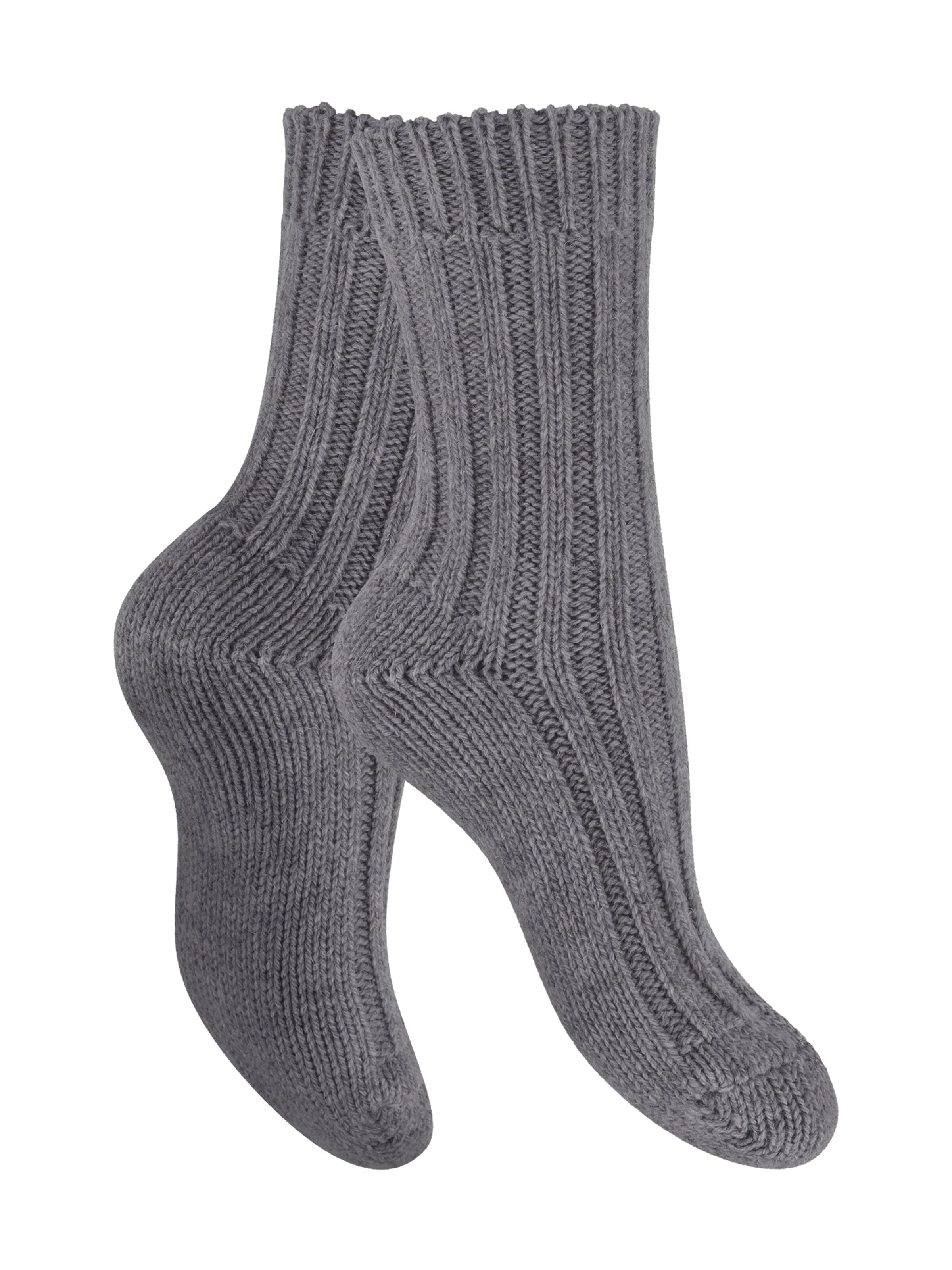 celodoro Socks 'Wollsocken' in Grey: front