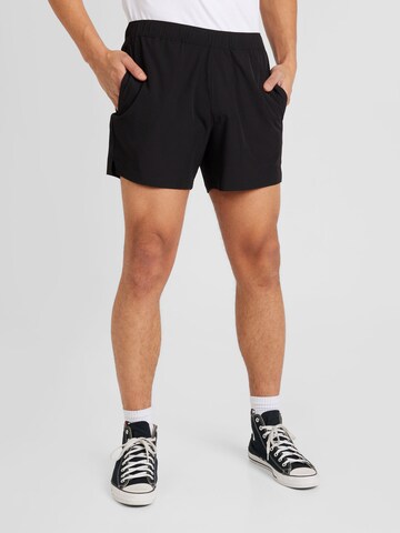 HOLLISTER Regular Pants in Black: front