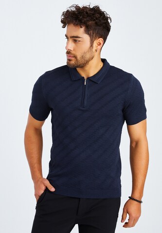 Leif Nelson Shirt in Blauw: voorkant