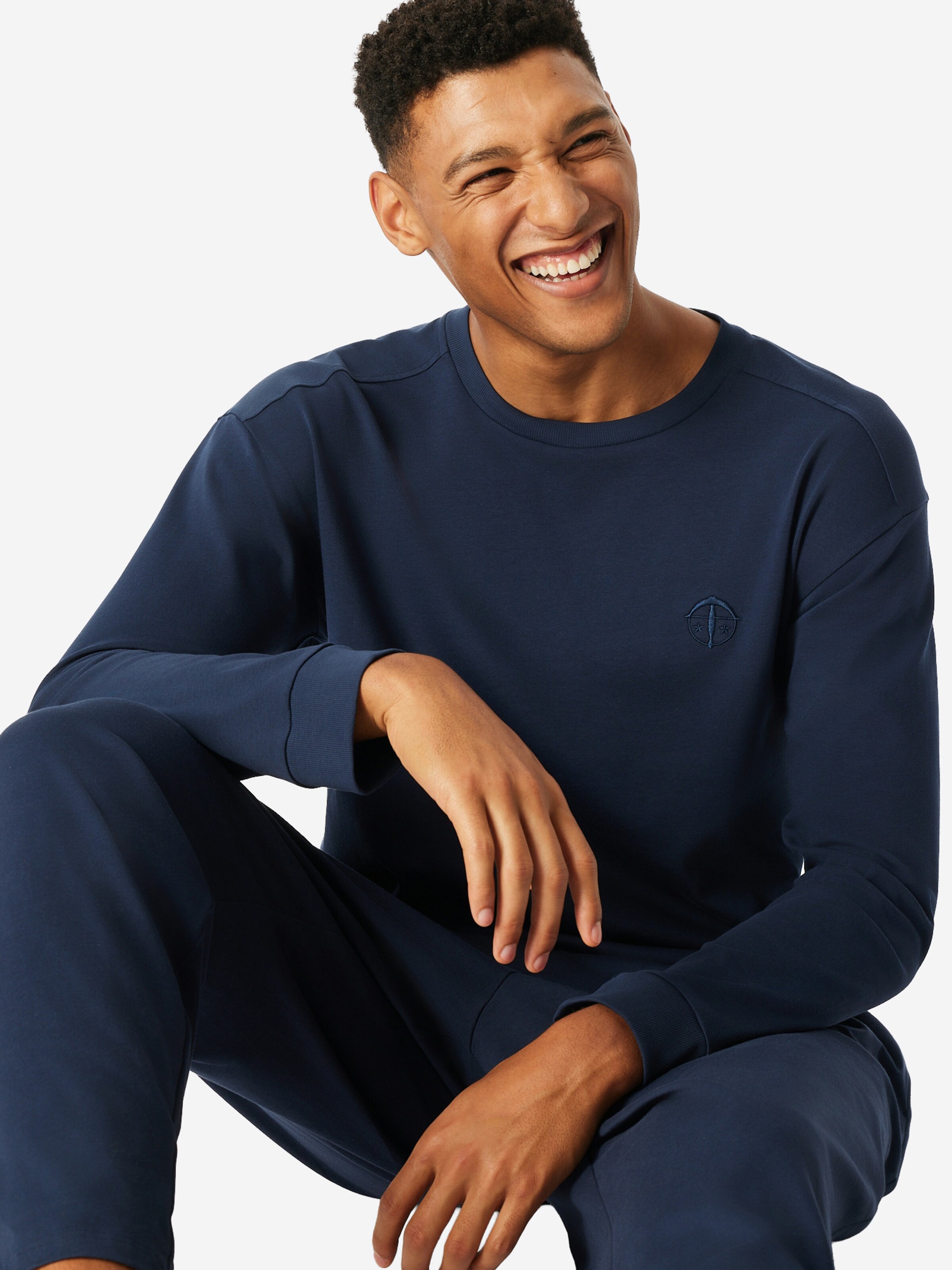 T-Shirt ' SCHIESSER 150 YEARS ' SCHIESSER en bleu