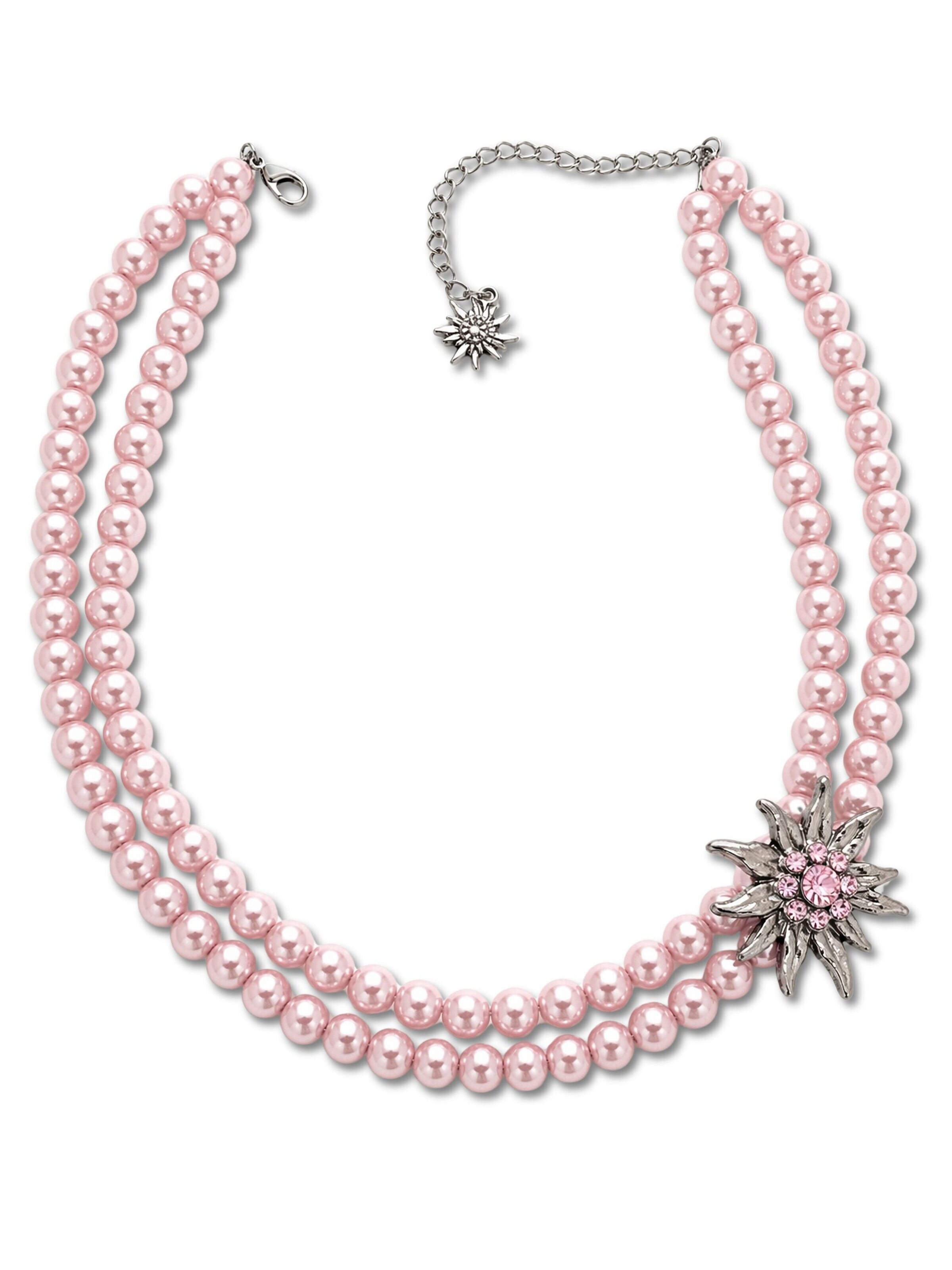 COLLEZIONE ALESSANDRO Necklace 'Alpenperle' in Pink: front