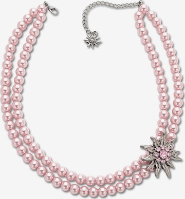COLLEZIONE ALESSANDRO Necklace 'Alpenperle' in Pink: front