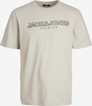 JACK & JONES T-Shirt 'JASON' in Beige: predná strana