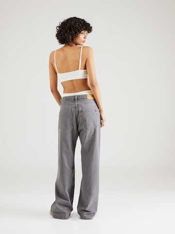 Monki Wide leg Jeans in Grijs