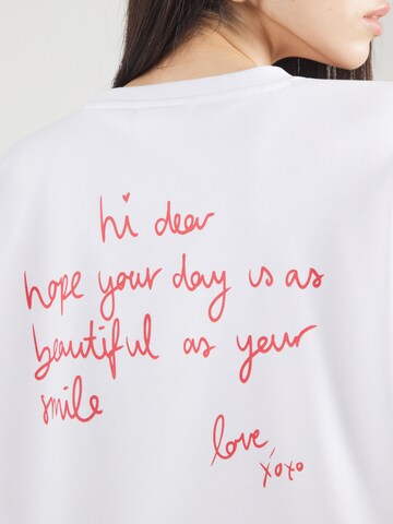 COMMA Sweatshirt i hvid