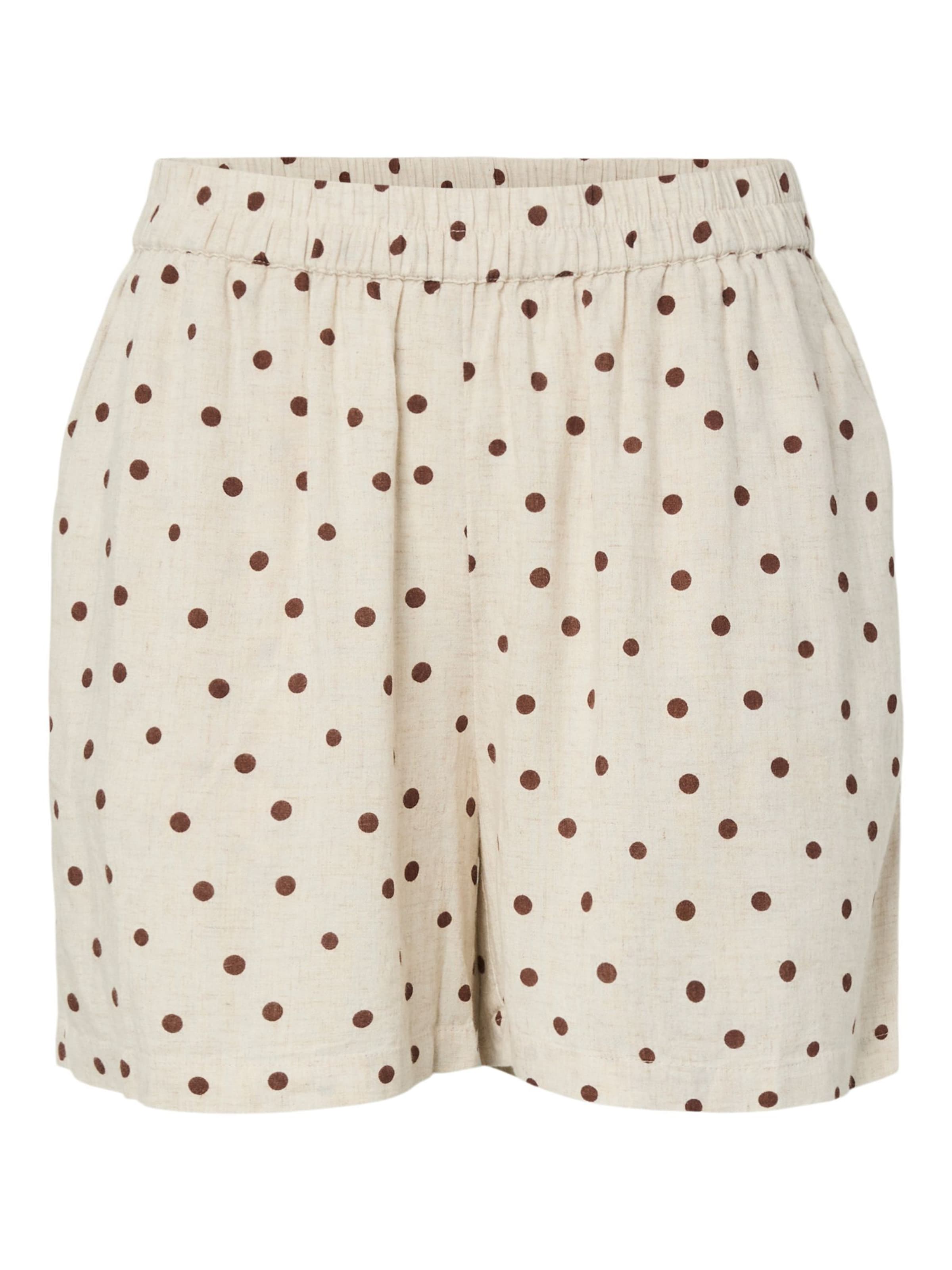 PIECES Broek 'PCPia' in Wit: voorkant