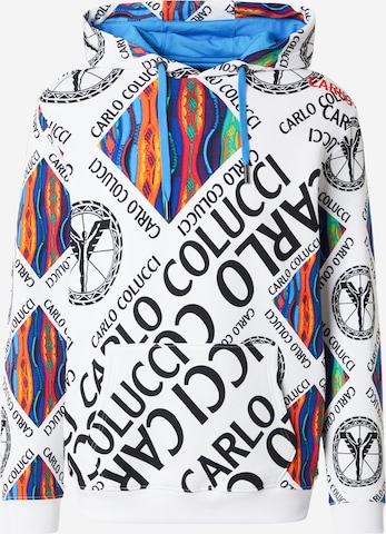 Carlo Colucci Sweatshirt i hvid: forside