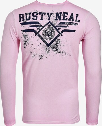 Rusty Neal Longsleeve mit großem Front-Print in Mischfarben