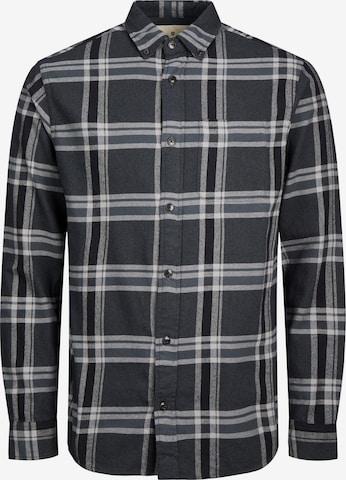 JACK & JONES Tavaline suurus Triiksärk 'Brook', värv must: eest vaates