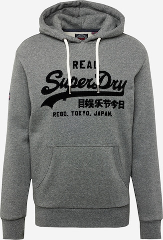 Superdry Sweatshirt in Grijs: voorkant