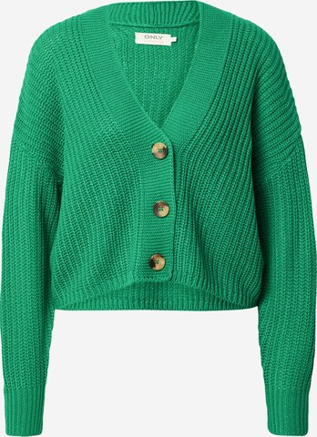 Cardigan 'CAROL' ONLY en vert : devant