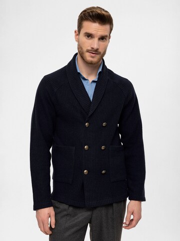 Antioch Strickjacke in Blau: predná strana