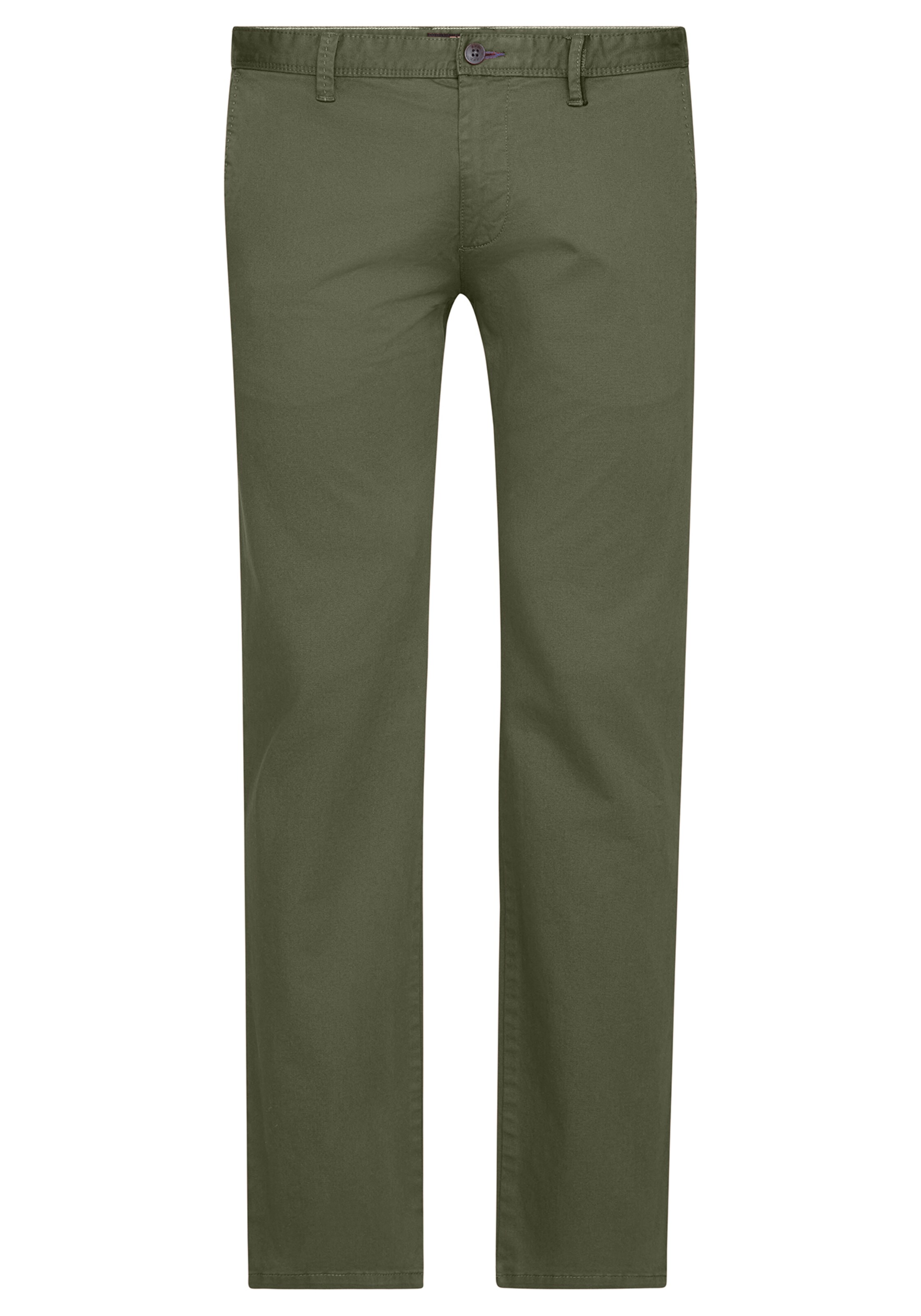 REDPOINT Chino Pants in Green: front