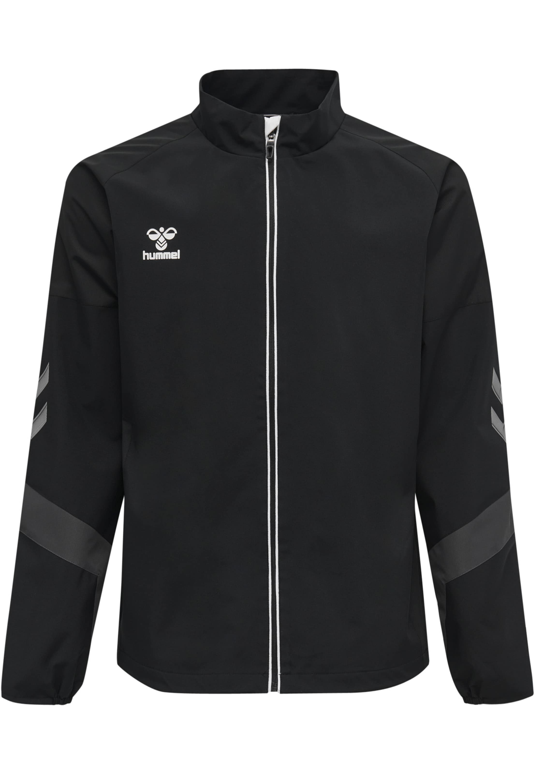 Hummel Trainingsjacke 'Lead' in Schwarz: Vorderseite