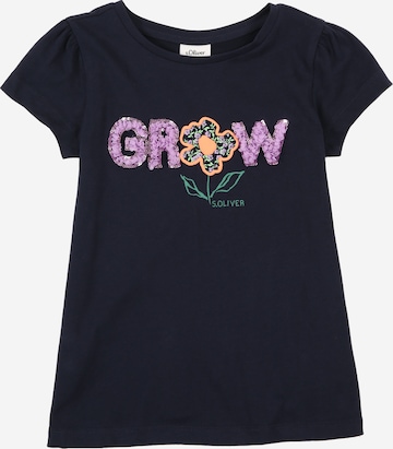 s.Oliver Shirt in Blauw: voorkant