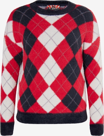 Megztinis iš myMo ROCKS, spalva – raudona / juoda / balta, Prekių apžvalga