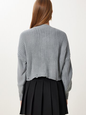 Happiness İstanbul Gebreid vest in Grijs