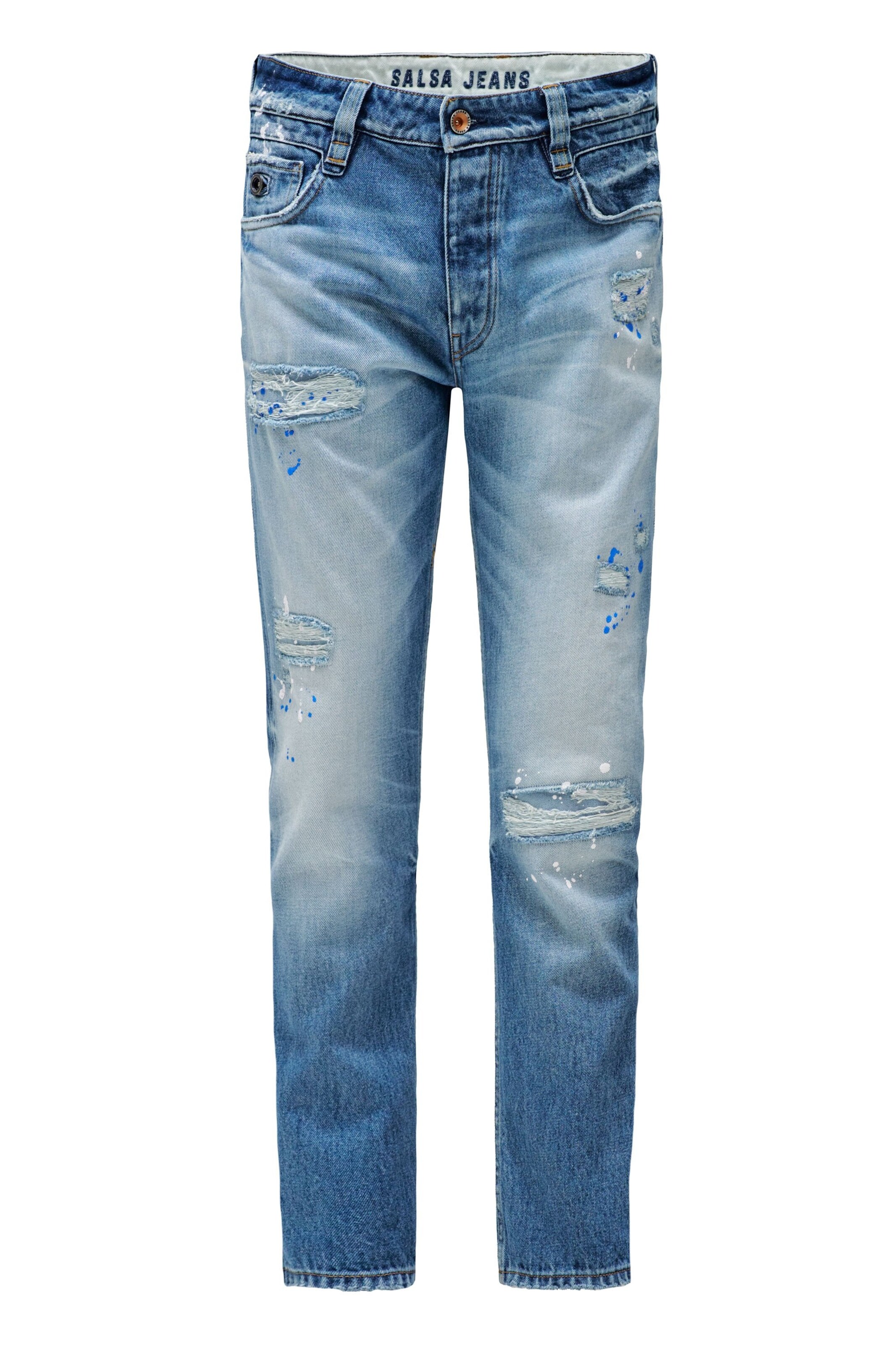 Salsa Jeans Regular Jeans in Blauw: voorkant