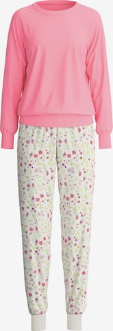 CALIDA Pyjama 'Cotton Special' in Roze: voorkant