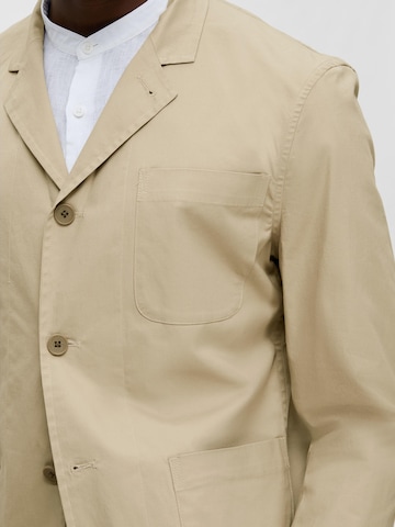 Coupe regular Veste de costume 'Loik' SELECTED HOMME en beige