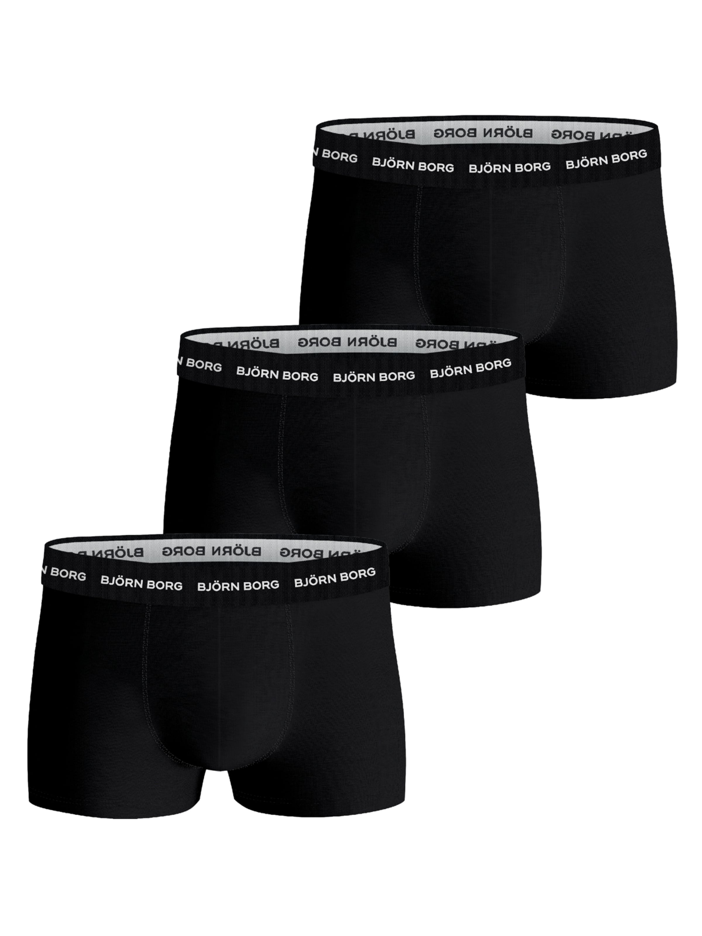 BJÖRN BORG Boksershorts i sort-meleret, Produktvisning