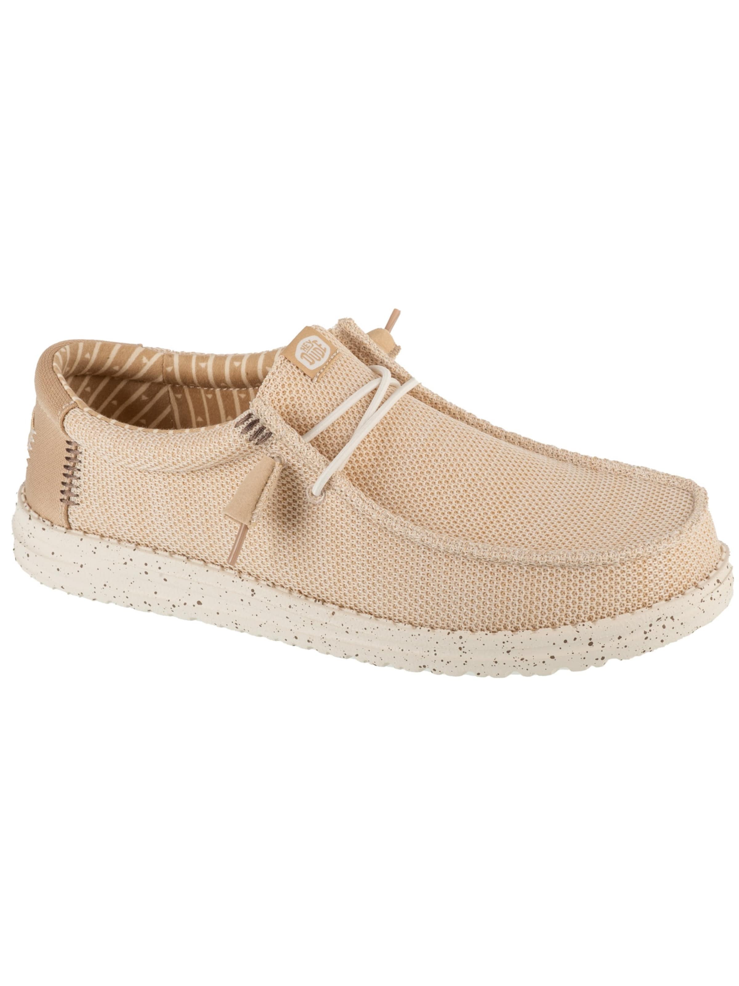HEY DUDE Moccasin 'Wally Stretch Sox' in Beige: front