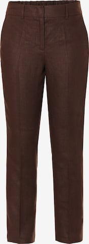 Regular Pantalon à plis 'Milo' TATUUM en marron : devant