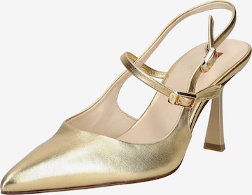 Escarpins à bride arrière Högl en or : devant