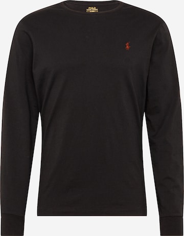 Polo Ralph Lauren Shirt '26/1 JERSEY-LSL-TSH' in Zwart: voorkant