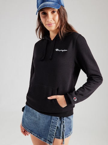 Bluză de molton de la Champion Authentic Athletic Apparel pe negru: față