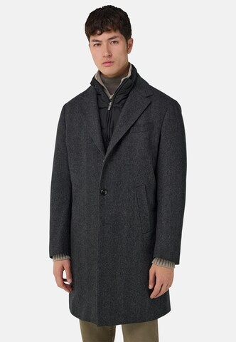 Boggi Milano Between-seasons coat in Grey: front