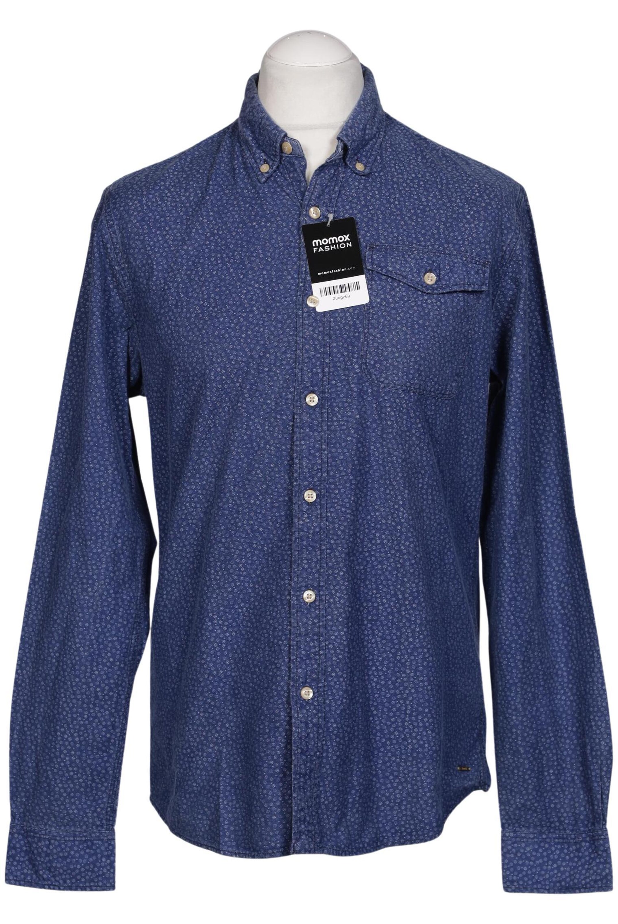 SCOTCH & SODA Button Up Shirt in L in Blue: front