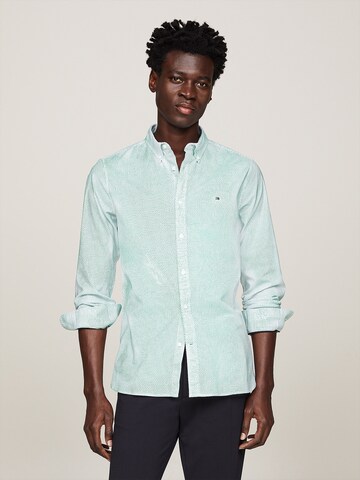 Slim fit Camicia 'FLEX' di TOMMY HILFIGER in verde