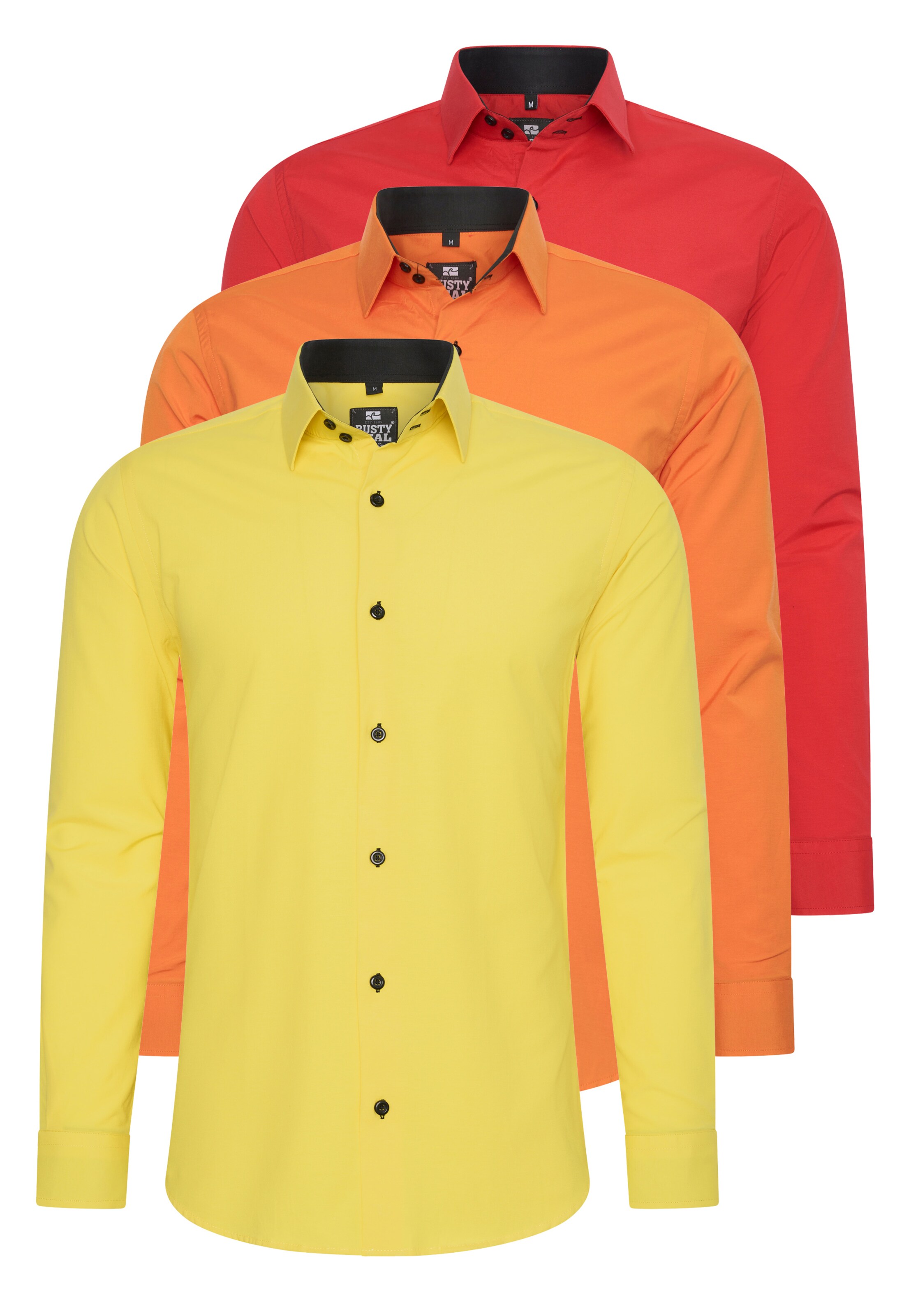 Rusty Neal Slim fit Button Up Shirt in Yellow: front