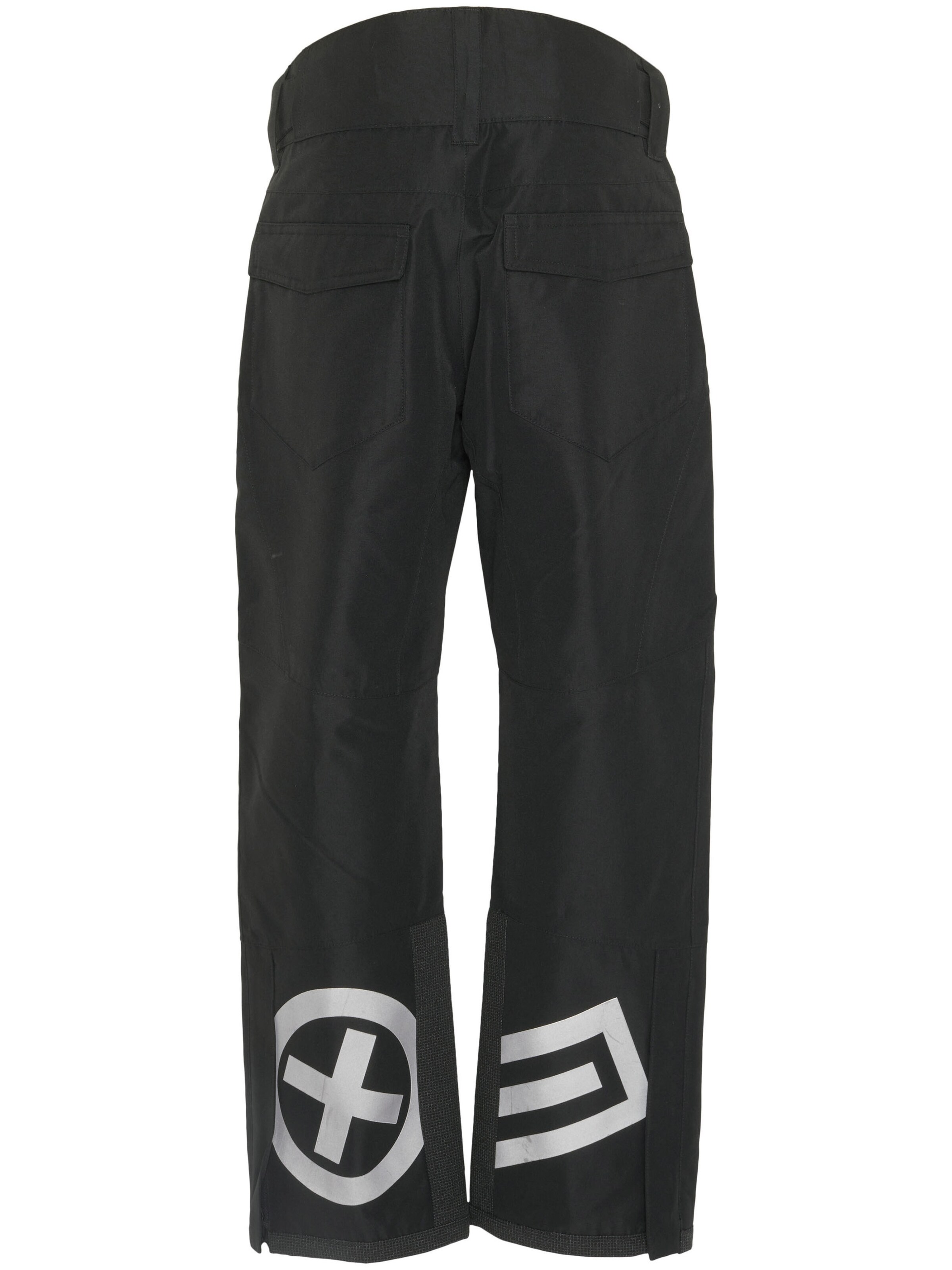 CHIEMSEE Regular Workout Pants ' mit reflektierendem Logo Print ' in Black