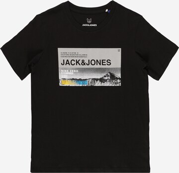 Jack & Jones Junior - Camiseta 'Dise' en negro: frente