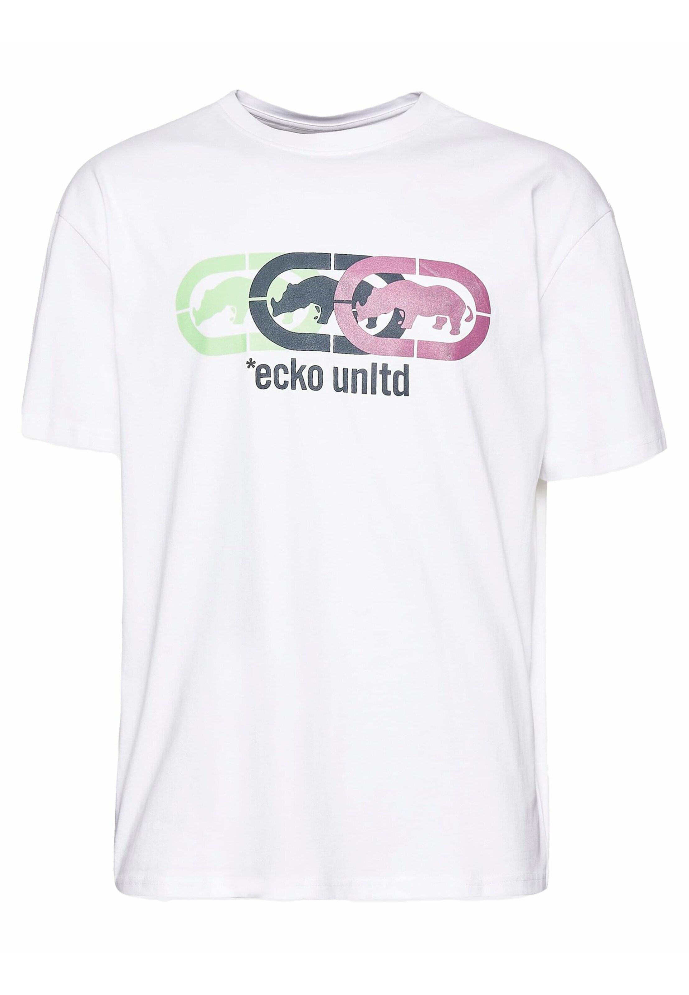 T-Shirt 'Rhino' Ecko Unlimited en blanc : devant