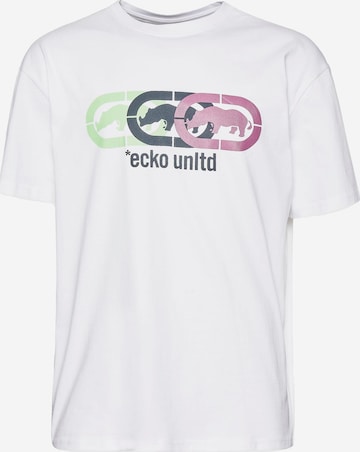 T-Shirt 'Rhino' Ecko Unlimited en blanc : devant