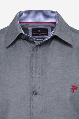 DENIM CULTURE - Ajuste estrecho Camisa 'Bradley' en gris