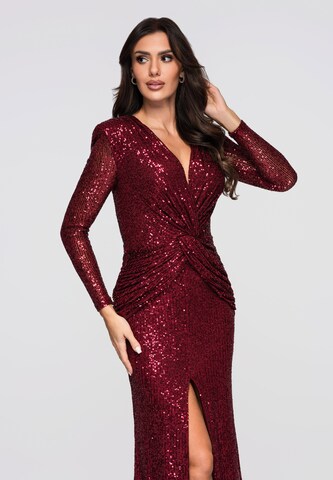 Robe de soirée Ombre en rouge