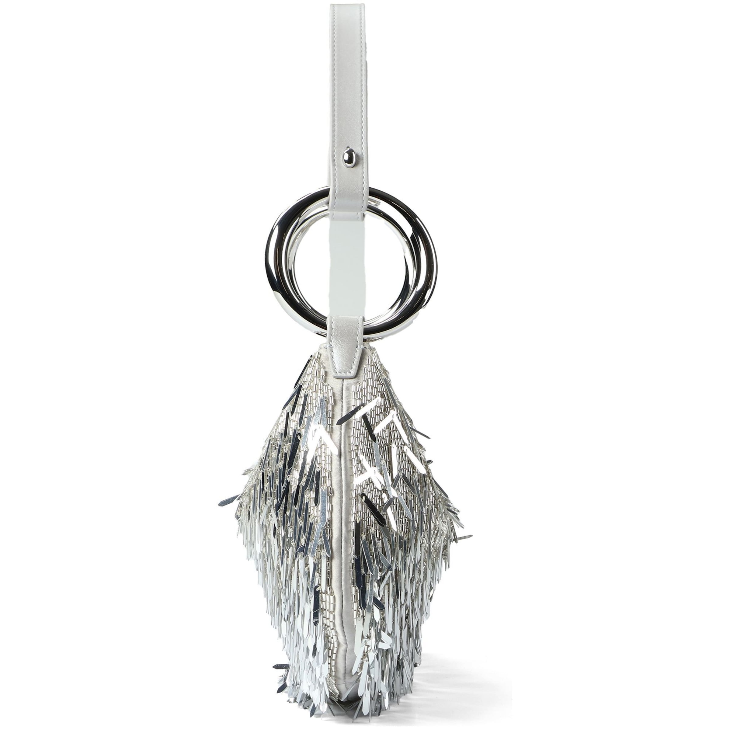 Borsa a spalla 'The Bangle' di Kate Spade in argento