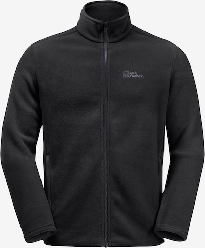 JACK WOLFSKIN Athletic fleece jacket 'Winterstein' in Stone / Black, Item view