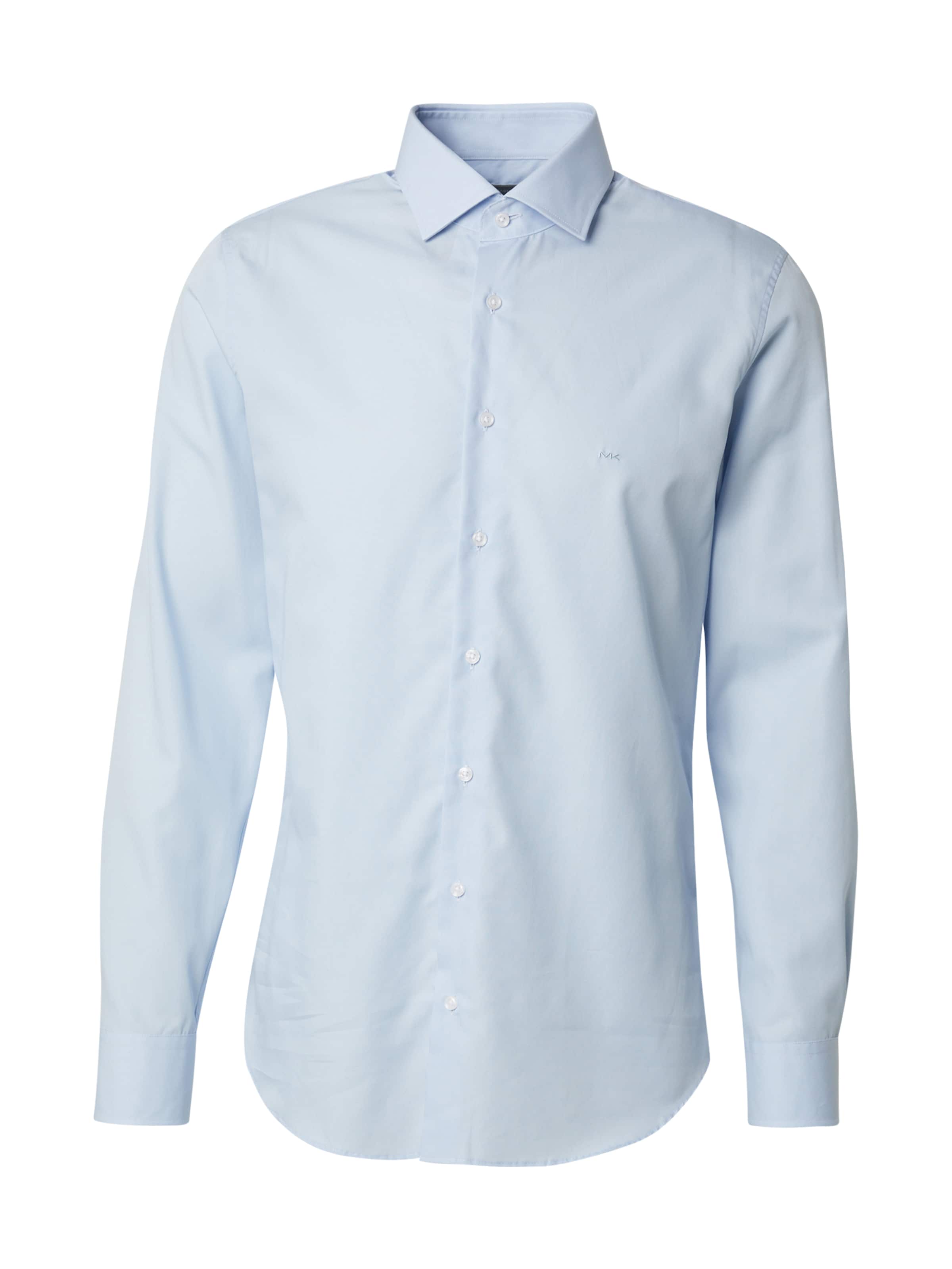 Michael Kors Slim fit Button Up Shirt in Blue: front