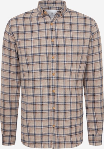 Kronstadt - Ajuste regular Camisa 'Johan' en beige: frente