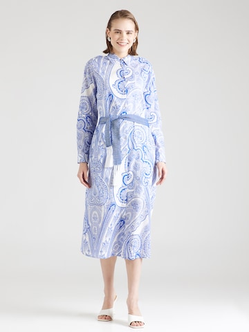 Robe-chemise Emily Van Den Bergh en bleu : devant